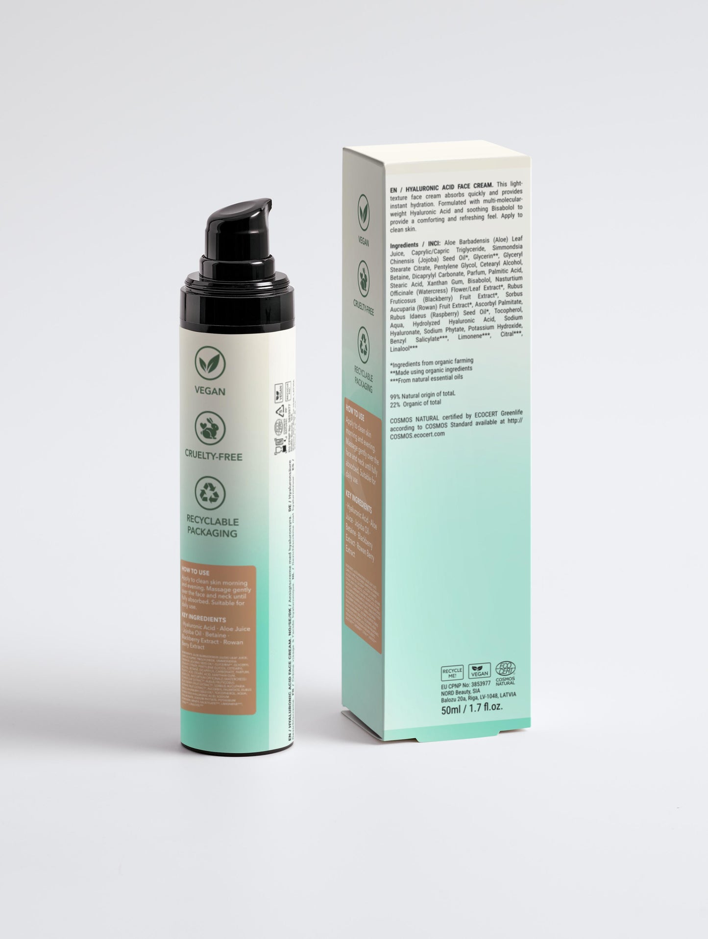 Hyaluronic Acid Face Cream for Men