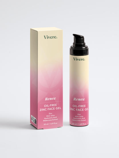 Oil-Free Zinc Face Gel for Men